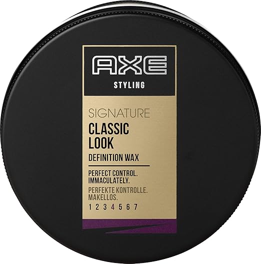 Axe Signature Classic Look Styling Wax For Short To Medium Length Hair Long Lasting Pack Of 6 X 75 Ml Amazon De Beauty