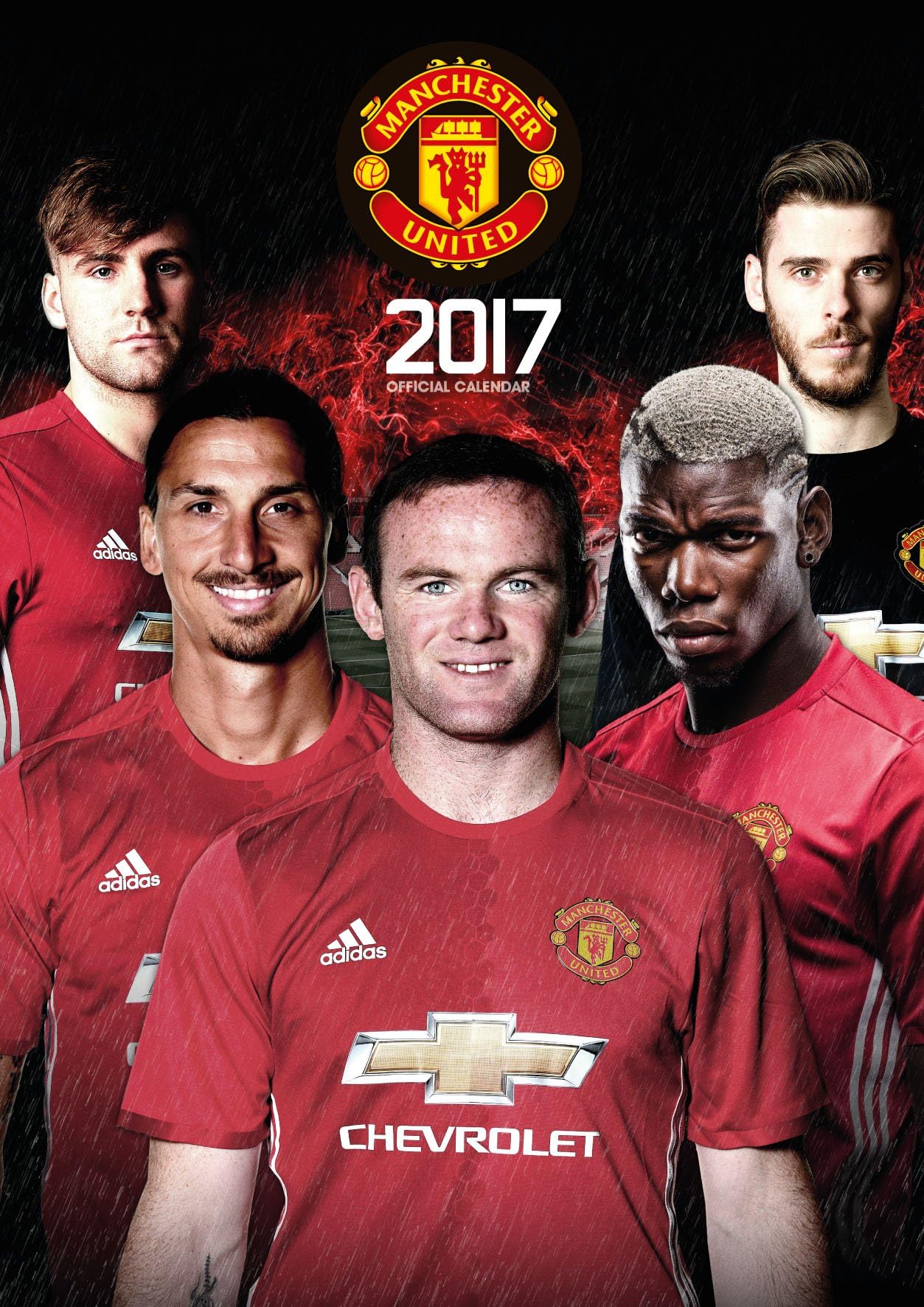 Manchester United Official 2017 Calendar - Football A3 Wall Calendar 2017