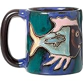 Mara Stoneware Fish in Sea 16oz Handcrafted Mug