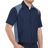Red Kap Men's Big and Tall Short-Sleeve Motorsports Shirt