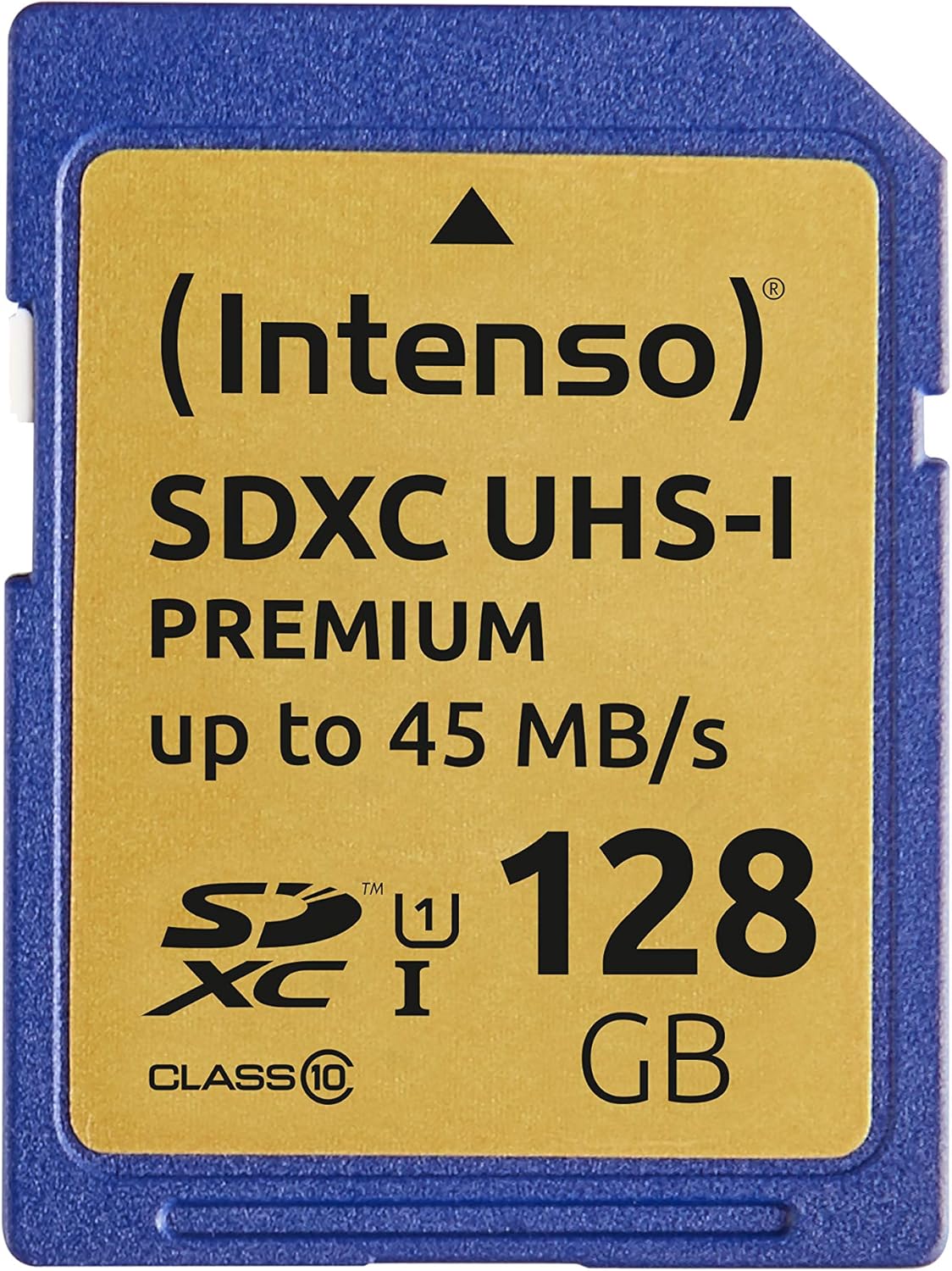 Intenso Premium SDXC Memory Card, Class 10 UHS-I, 128 GB, Blue