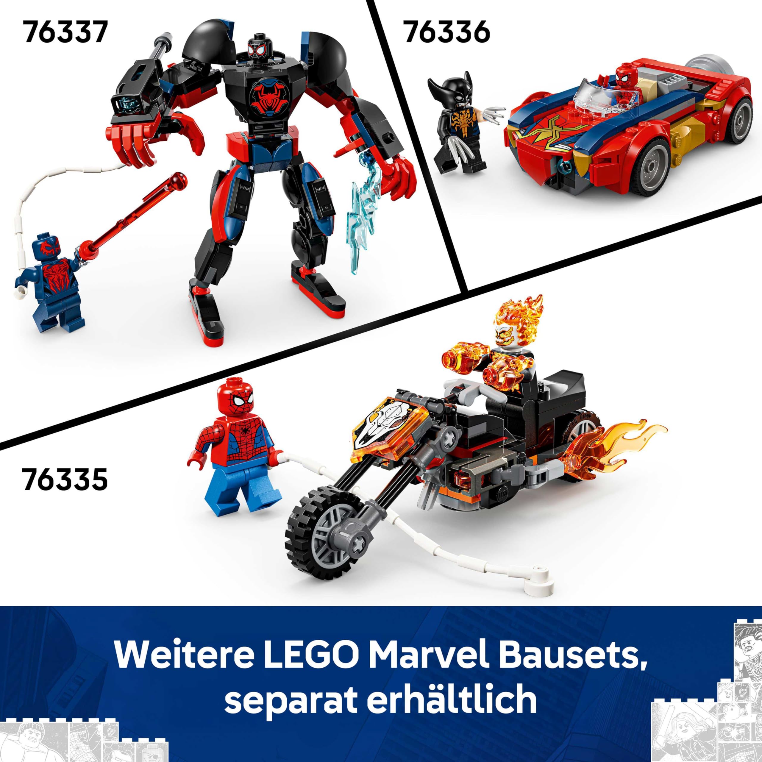 LEGO | Mech-Duell: Spider-Man vs. Doc Ock - Superhelden Spielzeug mit 2 Actionfiguren, 3 Minifiguren, Shootern - Konstruktionsspielzeug für Kinder - Geschenk für Jungen ab 6 Jahren und Mädchen - 76338 7