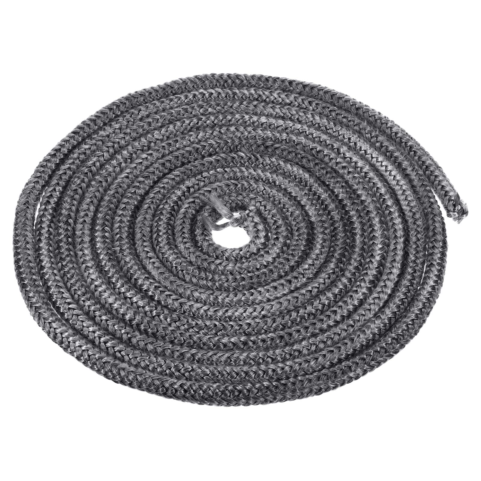 PATIKIL 13.12ftx5/16" Wood Stove Gasket Rope, Fiberglass Round Braided Rope High-Temperature Stove Gasket Seal for Boiler Furnace Oven Kiln Casting, Black