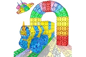 Goodtiles Magnetic Tiles Kids Toys for 3+ Year Old Boy and Girl Birthday Gifts, Magnet Building Blocks STEM Preschool Sensory Learning Montessori Autism Toys for Toddlers Kids Ages 3-5, 5-7, 4-8