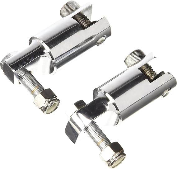Kuryakyn 8041 Footpeg /& Stirrup Extenders Chrome Harley Models /'10-/'19 2-1//4/"