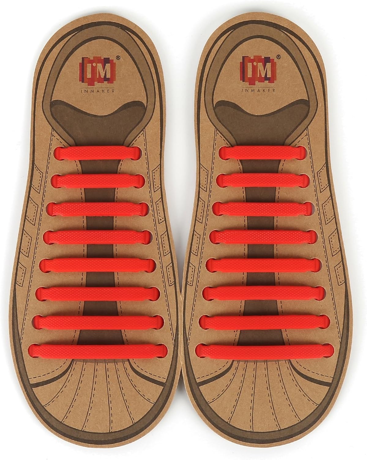 INMAKER No Tie Shoelaces for Kids and Adults, Elastic Shoe Laces for Sneakers, Silicone Tieless Laces