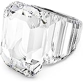 Swarovski Lucent cocktail ring, Octagon cut, Clear, size 8