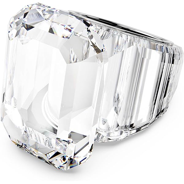 Amazon.com: Swarovski Lucent cocktail ring, Octagon cut