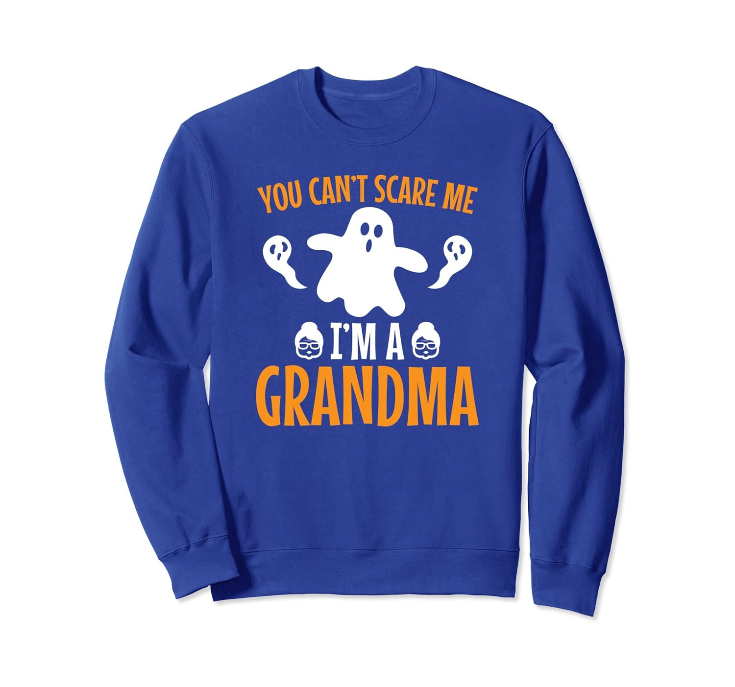 Can't Scare Grandma Funny Nana Halloween Sweatshirt-ANZ