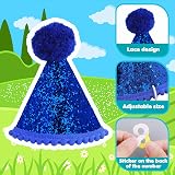 Cobee Dog Birthday Bandana Hat Number Set 10 pcs Blue Glitter 8 Numbers view 5