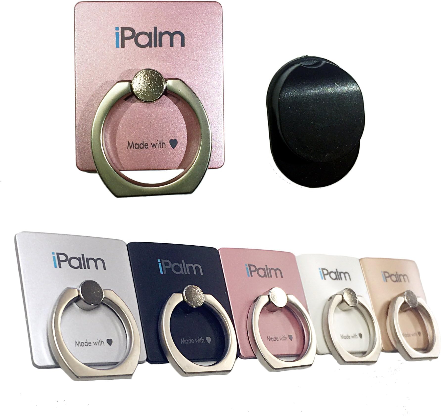 iPalm Rose Pink Universal Ring Stand Grip w/ Free Car Mount Holder Hook
