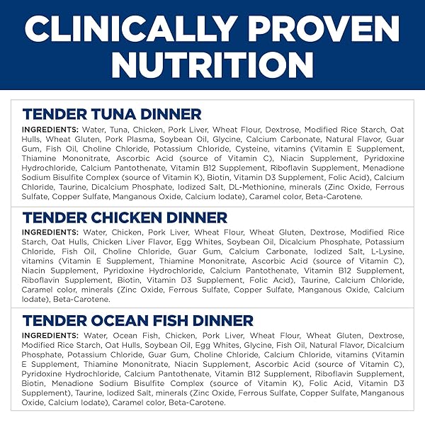 HILL’S SCIENCE DIET ADULT 1-6, ADULT 1-6 PREMIUM NUTRITION, WET CAT FOOD, VARIETY PACK: TUNA; CHICKEN; OCEAN FISH STEW, 5.5 OZ CAN VARIETY PACK, CASE OF 12