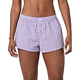 florence by mills womens Micro-plaid Poplin Pajama Shortie