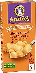 Annie's Shells and Real Aged Cheddar, Made with Organic Pasta and Real Cheese, 6 oz