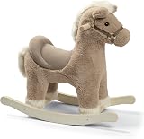 Mamas & Papas Bugsy Grey Plush Rocking Horse Toy Wooden Base 1 Yr+ view 1