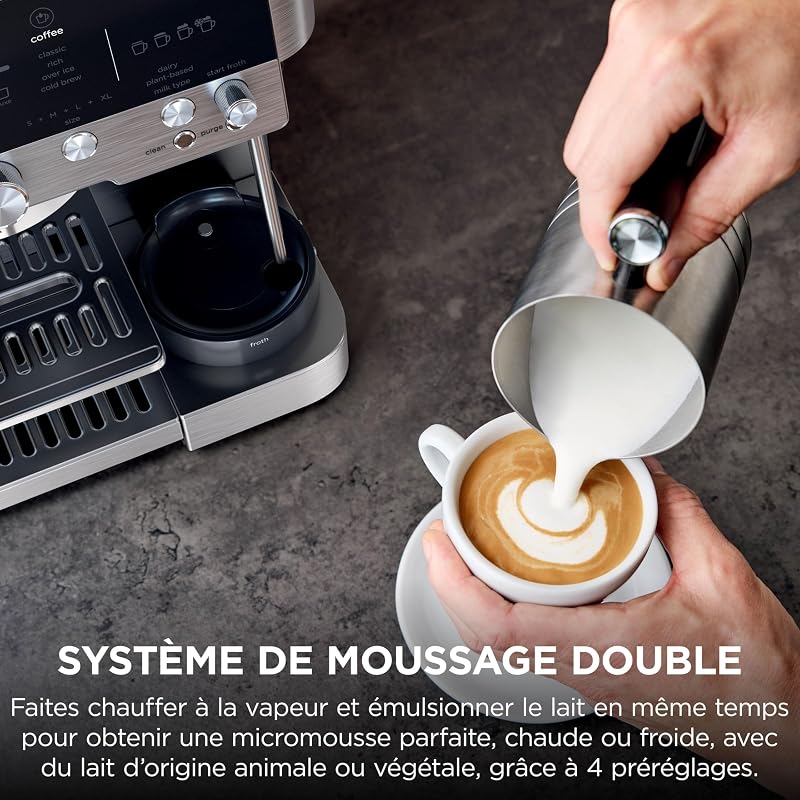 Luxe Premier, Machine a café a grain barista 3-en-1, 4 préréglages