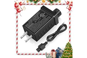 PZETCEIR 12V 1A Class 2 Power Supply, US Plug Low Voltage Transformer with 1.2 Meters Extension Cable for 12W Christmas Light, String Light, Inflatable Decorations