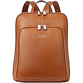BOSTANTEN Genuine Leather Backpack Purse Casual College Travel Bags for Women