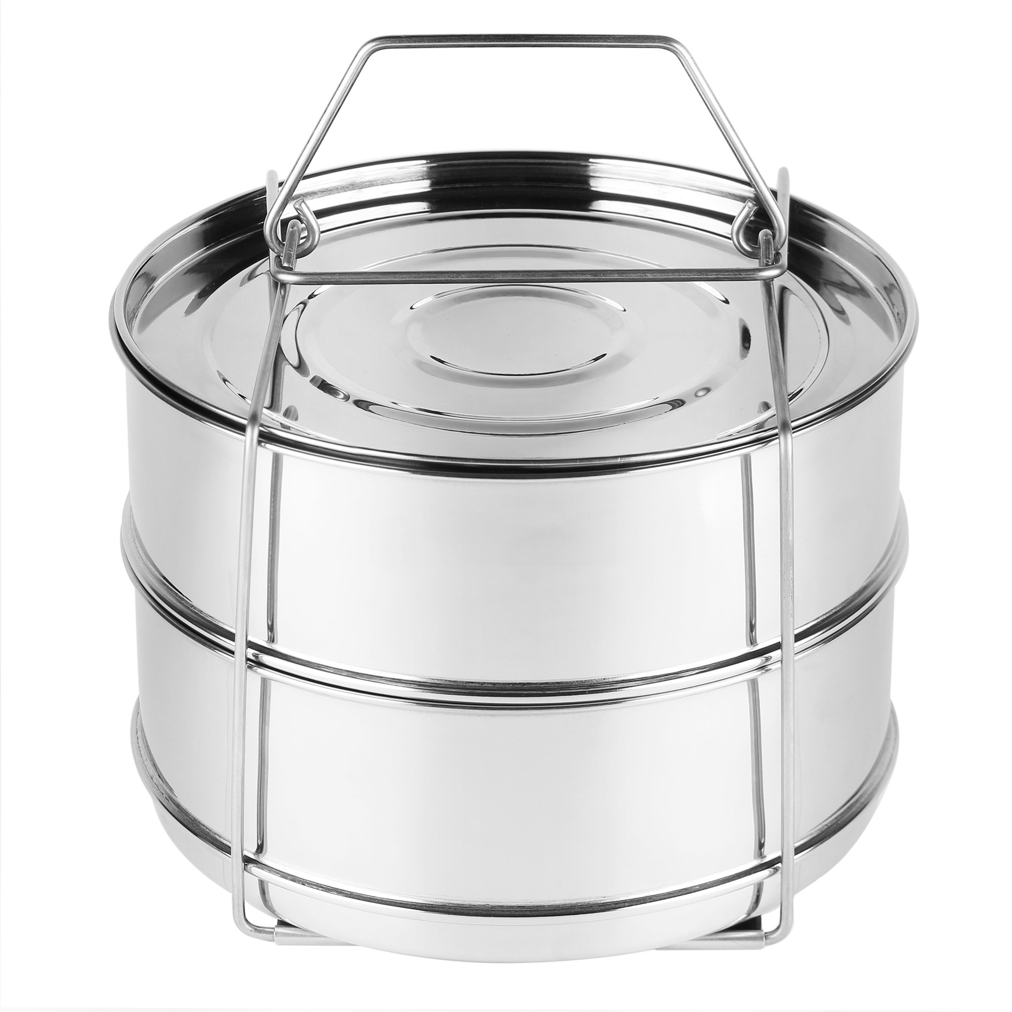 Tidilys High Pressure Cooker Steamer Basket with Lid Stackable