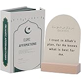 Islamic Affirmation Cards Set of 30, Magnetic Box &amp; Stand - Ideal for Ramadan Gifts, Eid Gifts, Islamic Gifts, Eid Decorations for Home, Eid Mubarak Decorations, Positive Affirmations Cards, Muslim
