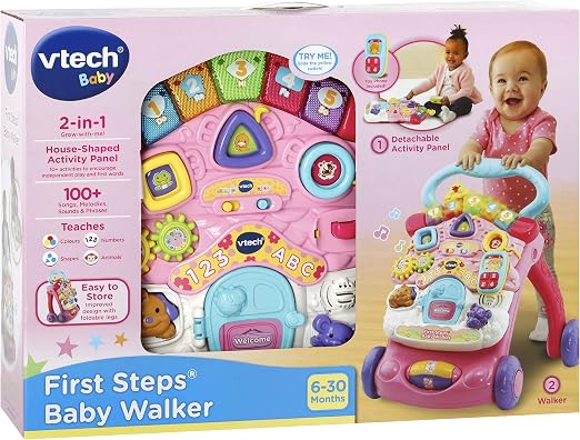 argos baby walker pink