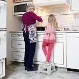 KEPLIN 9 Inch Heavy Duty Folding Step Stool Non-Slip White view 7