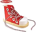 Scarpa Con Lacci In Legno Melissa &amp; Doug - Gioco Educativo Montessori Per Bambini 3-5 Anni
