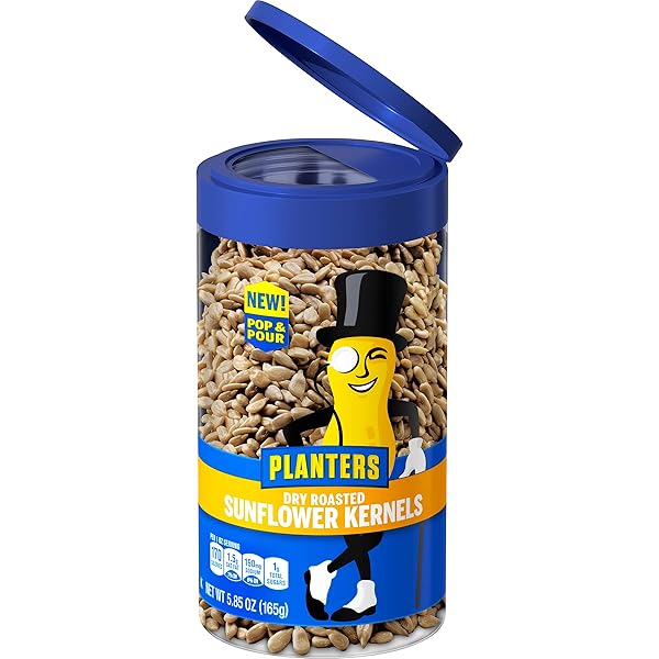 PLANTERS POP & POUR DRY ROASTED SUNFLOWER KERNELS...