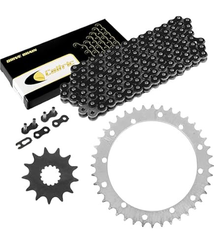 Amazon.com: Caltric Blue Drive Chain And Sprockets Kit Compatible