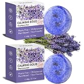 DBEAUTYM 2 Pack Lavender Shampoo Bar for Hair Growth,Solid Hair Bar Effect Hair Soap,Organic Shampoo Bars For Hair With All Natural Plant Based Essential Oils,Stocking Stuffers,Gifts for Women
