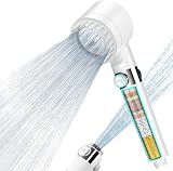 MEKO Hard Water Filter Shower Head 15 Stage 3+1 Modes High Pressure 1.5m Hose