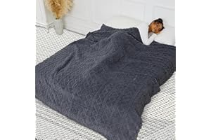 LADUNG Electric Heated Blanket 72'' × 84'' Machine Washable Soft Polyester & Cotton velvet, Full Size, 10 Hours Auto Off & 5 Fast Heating Levels, Printed reversible material thickening warm, Grey