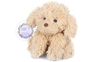 SuzziPals Warmable Golden Retriever Stuffed Animal, Microwavable Stuffed Animal Heating Pads for Cramps & Pain, Lavender Dog Stuffed Animals for Anxiety, Dog Plush Toy Golden Retriever Gifts for Kids