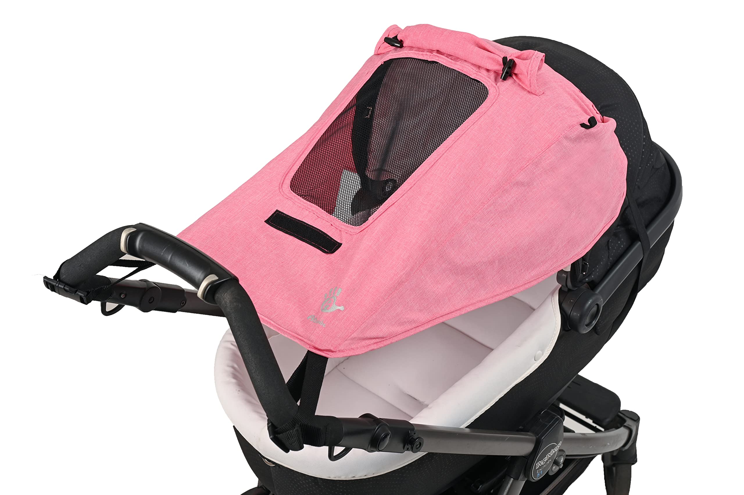Altabebe AL7014-27 Lifeline Deluxe Sun Shade with Side Protection and Window on The Surface Pink