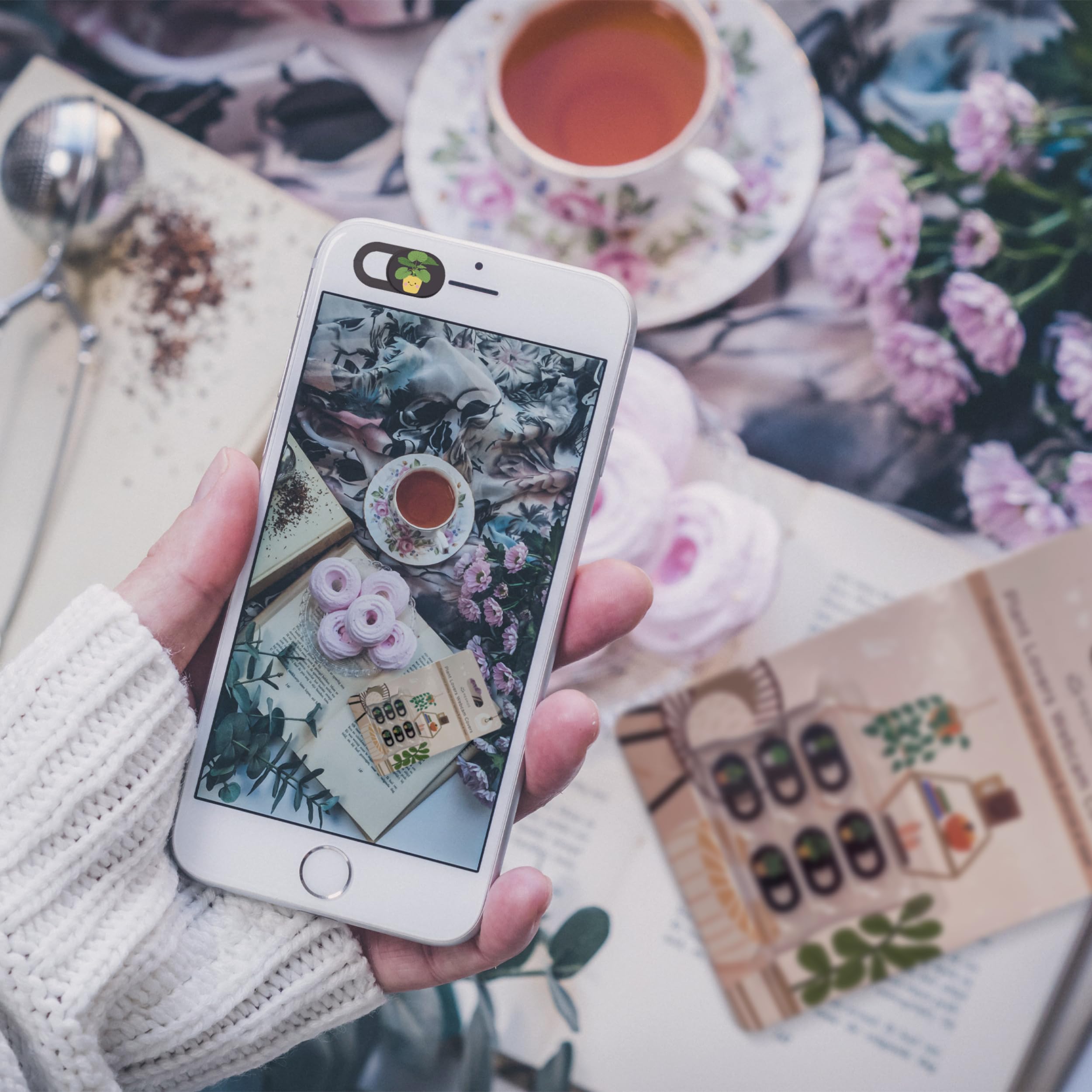 MESMOS 6pk Laptop Camera Cover Slide Cute, Laptop Accessories, Phone & Computer Camera Webcam Cover Slide, Web Cam Privacy Blocker (Small)