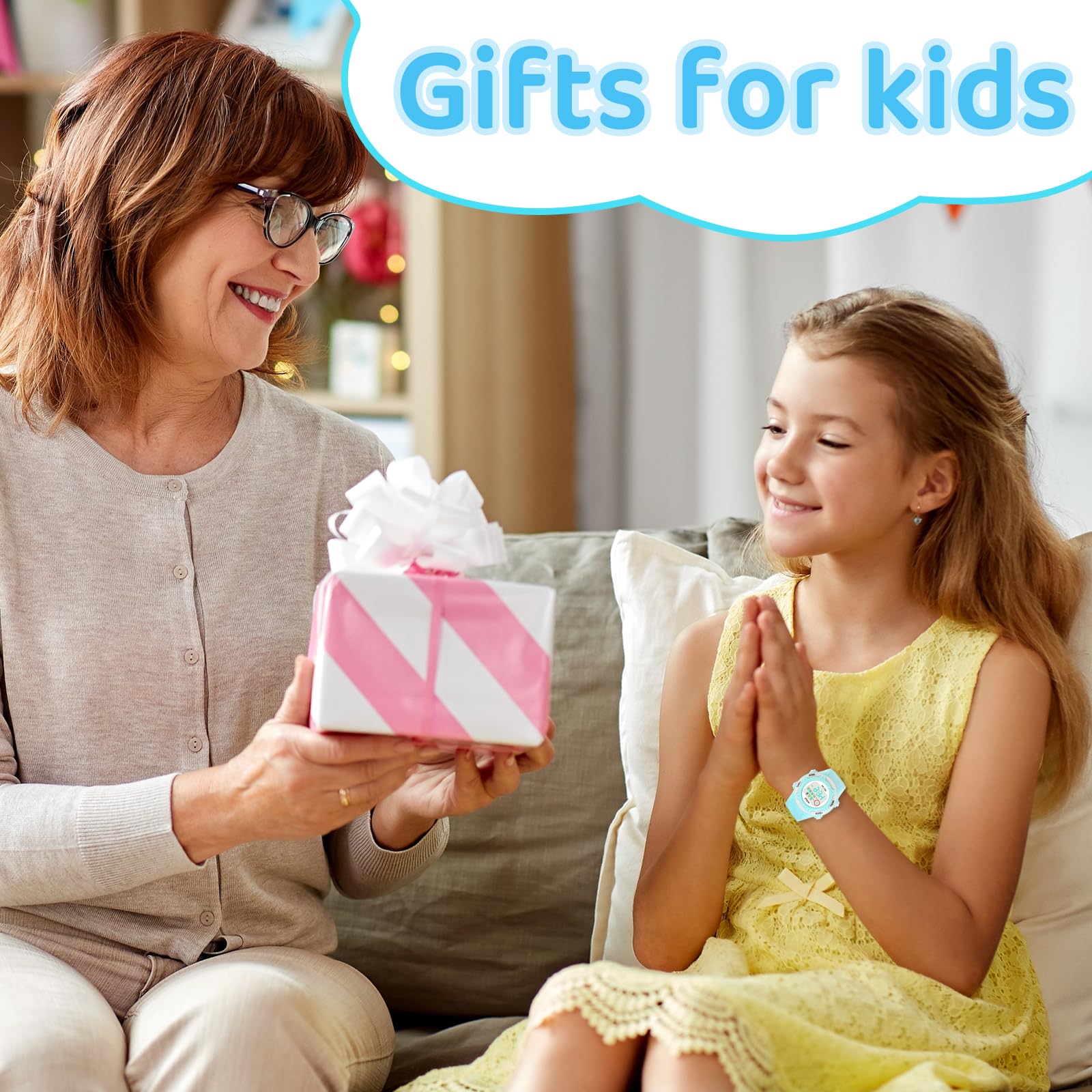 Edillas Kids Watch Digital for Girls Boys, Children Waterproof Watches Multi-Functional with LED Backlight Alarm/Stopwatch for Student Ages 4-13