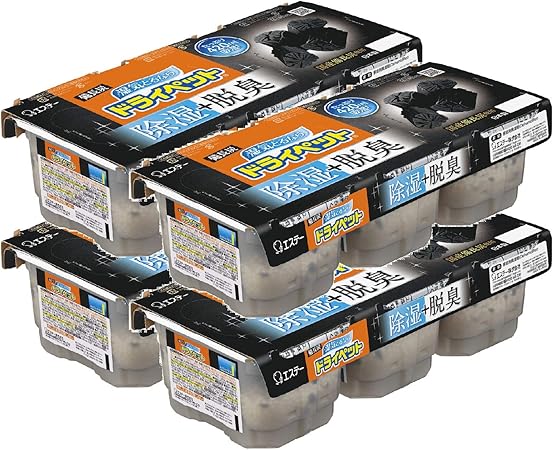 Amazon まとめ買い 備長炭ドライペット 除湿剤 使い捨てタイプ 4ml 3個パック 4個 ドライペット 除湿剤 乾燥剤