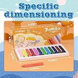 MASSRT Jumbo Crayons for Toddlers 18 Colors Mess Free Unbreakable view 8
