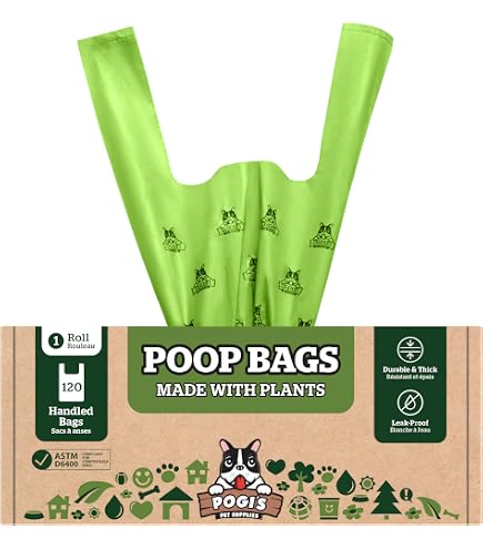 thumbnail image 2 of REX Certified Compostable Dog Poop Bags | 90 Count Plant-Based Bags | 14.5x7.5 Extra Long Easy-Tie Handles 2 of 8