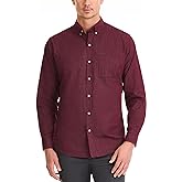 Van Heusen Mens Classic Fit Stain Shield Never Tuck Stretch Solid Button Down ShirtButton Down Shirt