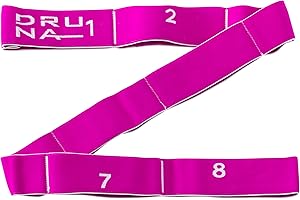 DRUNA 8-Loop Resistance Stretch Band – Elastic Fitness Strap for Yoga, Pilates, Dance, Rhythmic Gymnastics & Physical Therapy