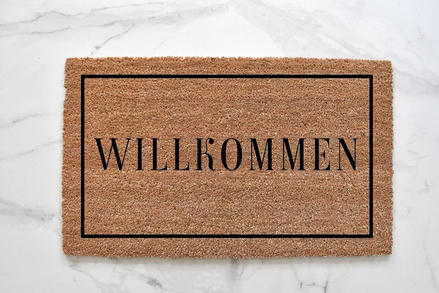 Willkommen Doormat, Mat, Housewarming Gift, Outdoor
