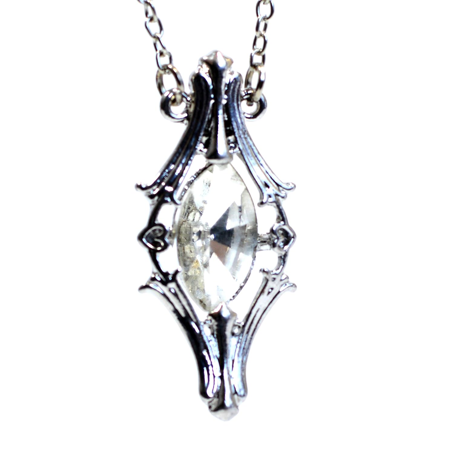 Hobbit – Colgante de LOTR Señor de los anillos collar de cristal de Galadriel