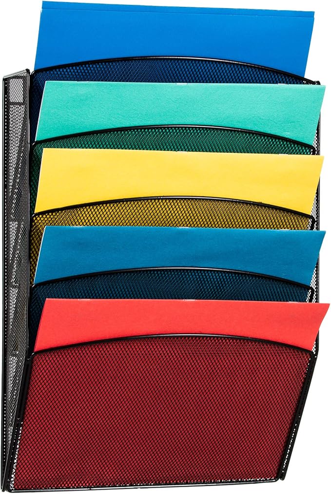 Hanging Wall File Organizer Paper Organizer Wall Mount