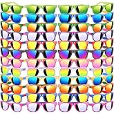 48 Pack Kid Sunglasses Bulk for Luau Party Favors, 16 Colors Neon Sunglasses with UV400 Protection, Gift for Classroom, School Prizes Goody Bag Stuffer, Kid Birthday, Beach, Summer Pool Party Supplies