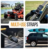 FORTEM Ratchet Straps 748kg Break 4 Pack 4.6m x 2.54cm with Soft Loops view 9