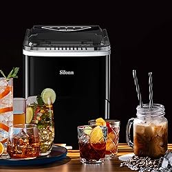 Silonn Countertop Ice Maker, Auto-Cleaning Portable