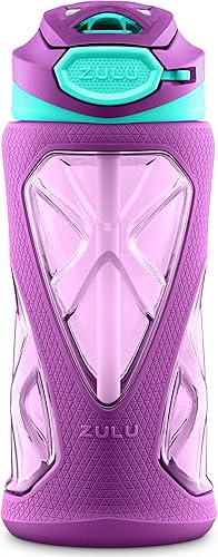 Zulu Torque Water Bottle With Silicone Sleeve purple and pink