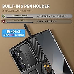 TONGATE for Z Fold 6 Case, [with Glass Screen