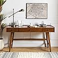 Amazon.com: HULALA HOME Home Office Desk with 3 Drawers & Solid Wood ...